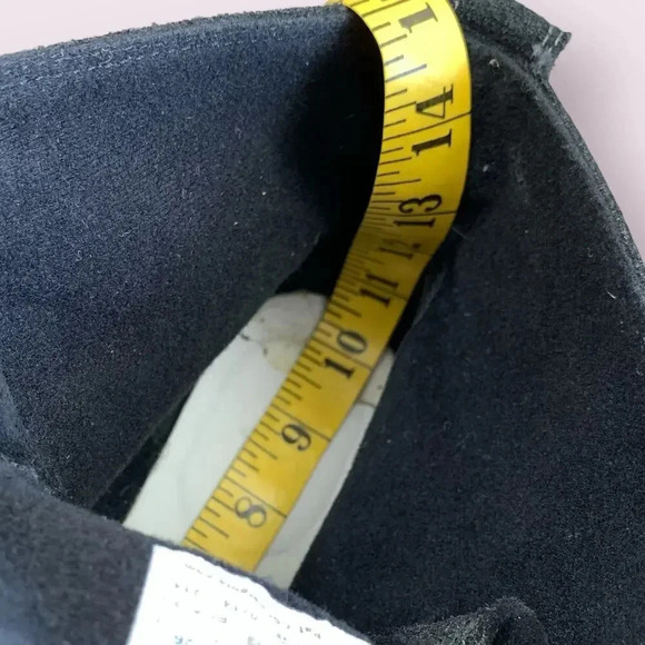 Sorel Suede Leather Waterproof Wedge Heel Ankle Bootie Lace Up Size 9 Black - Picture 13 of 16